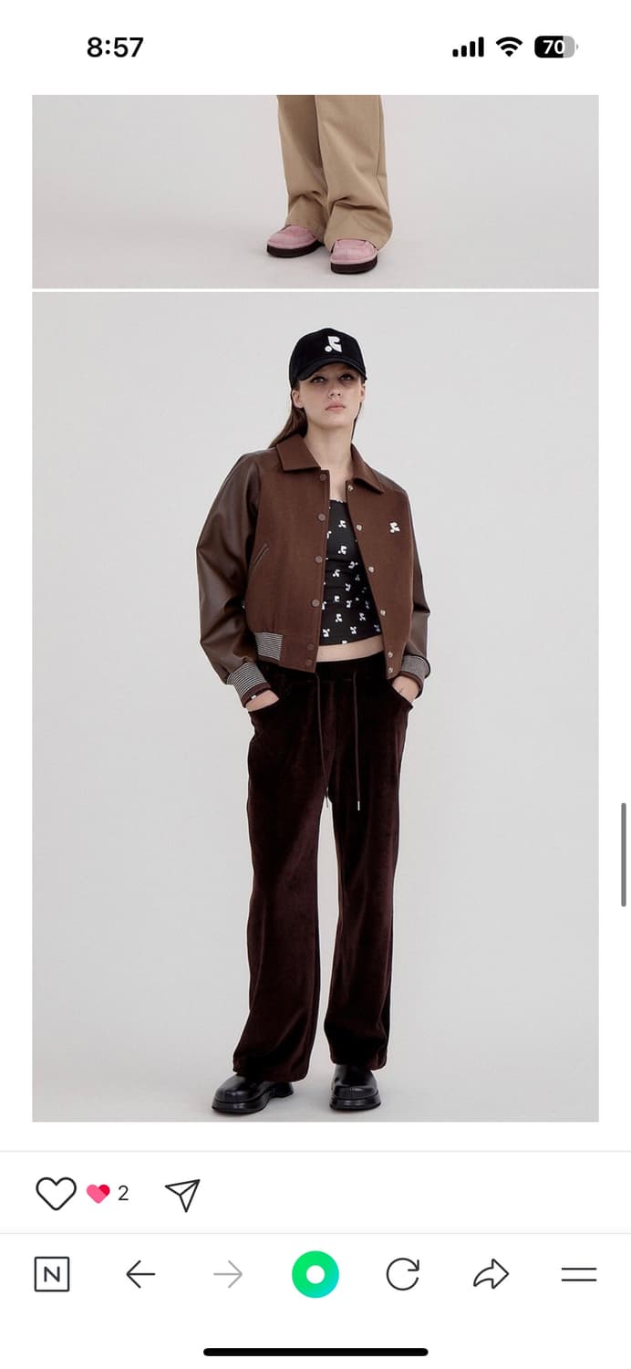 레스트앤레크레이션 봄버자켓 브라운 상품이미지2