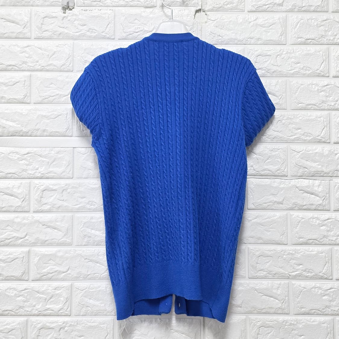 폴로 랄프로렌 블루 케이블 니트 가디건 S 상품이미지4