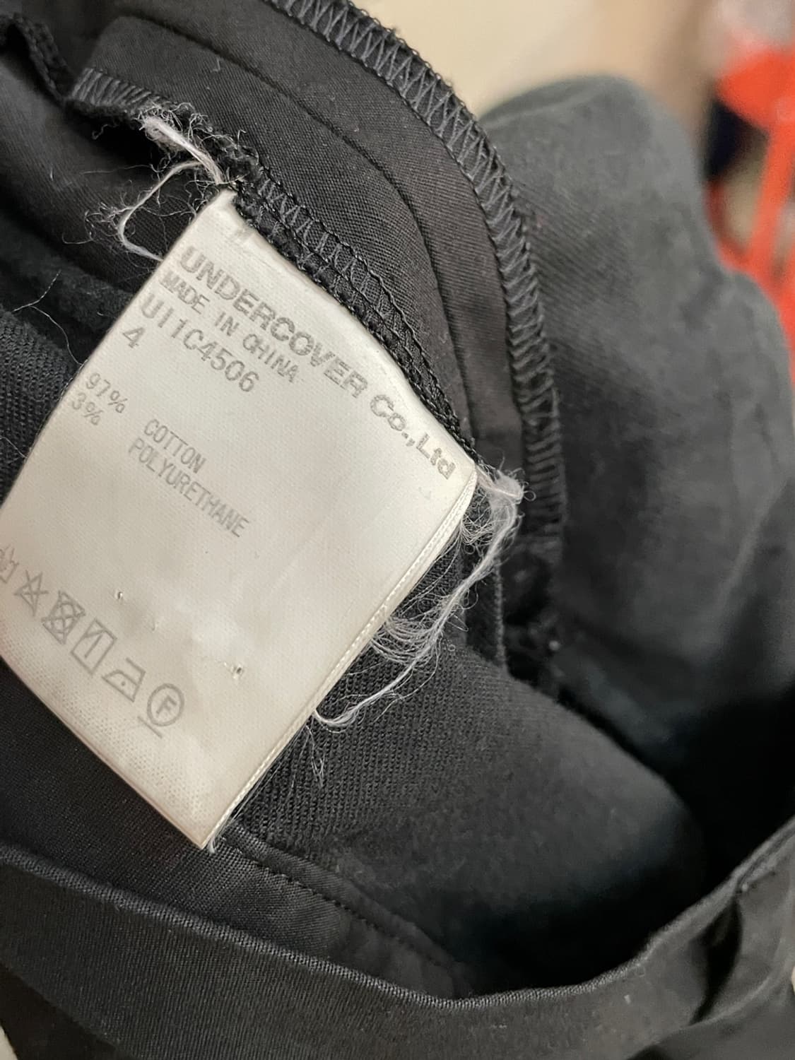 언더커버리즘 언더커버 지퍼 디테일 스트레이트 레그 팬츠 상품이미지7