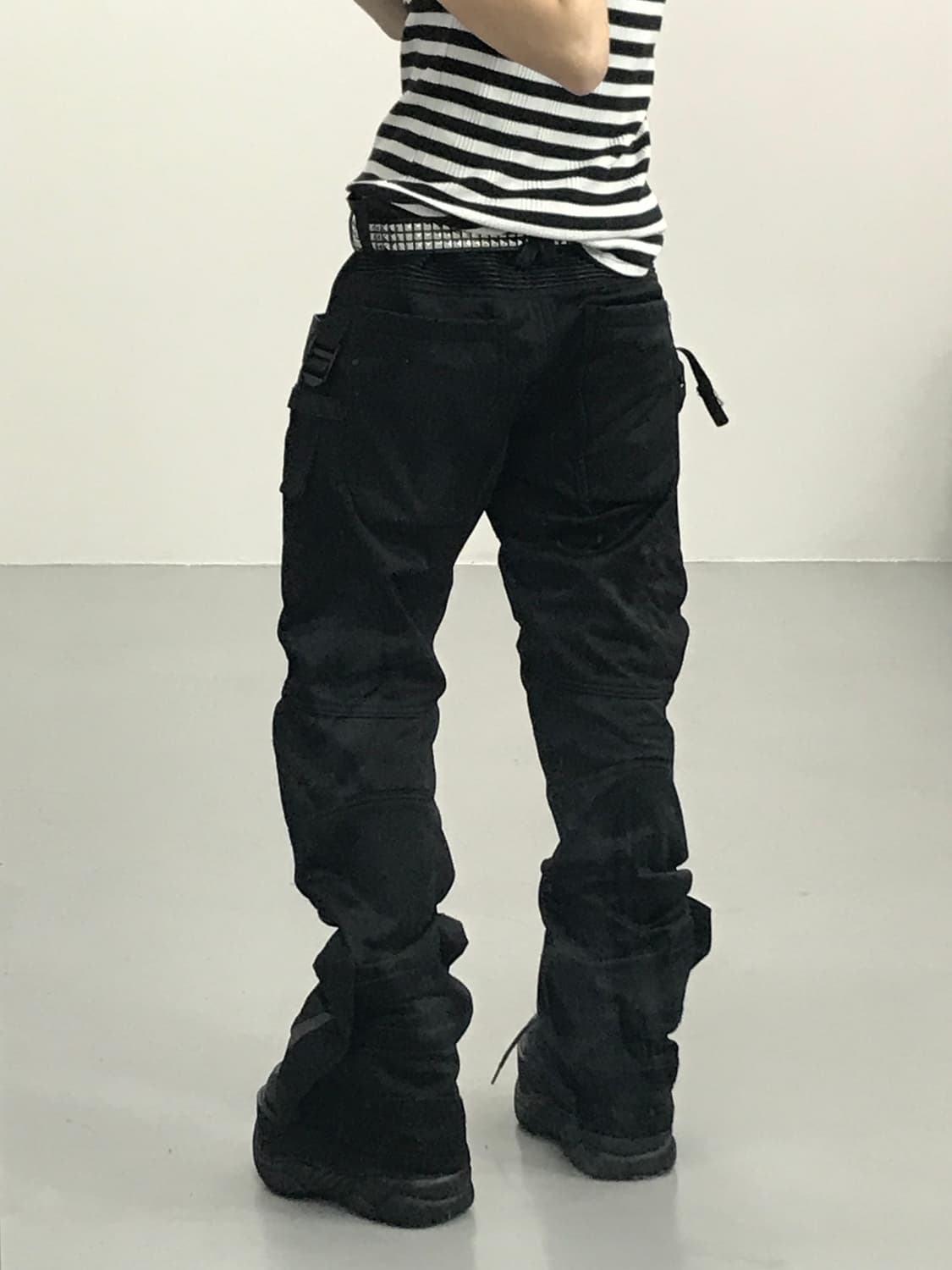 코듀라 레더 믹스 모토 팬츠 상품이미지3