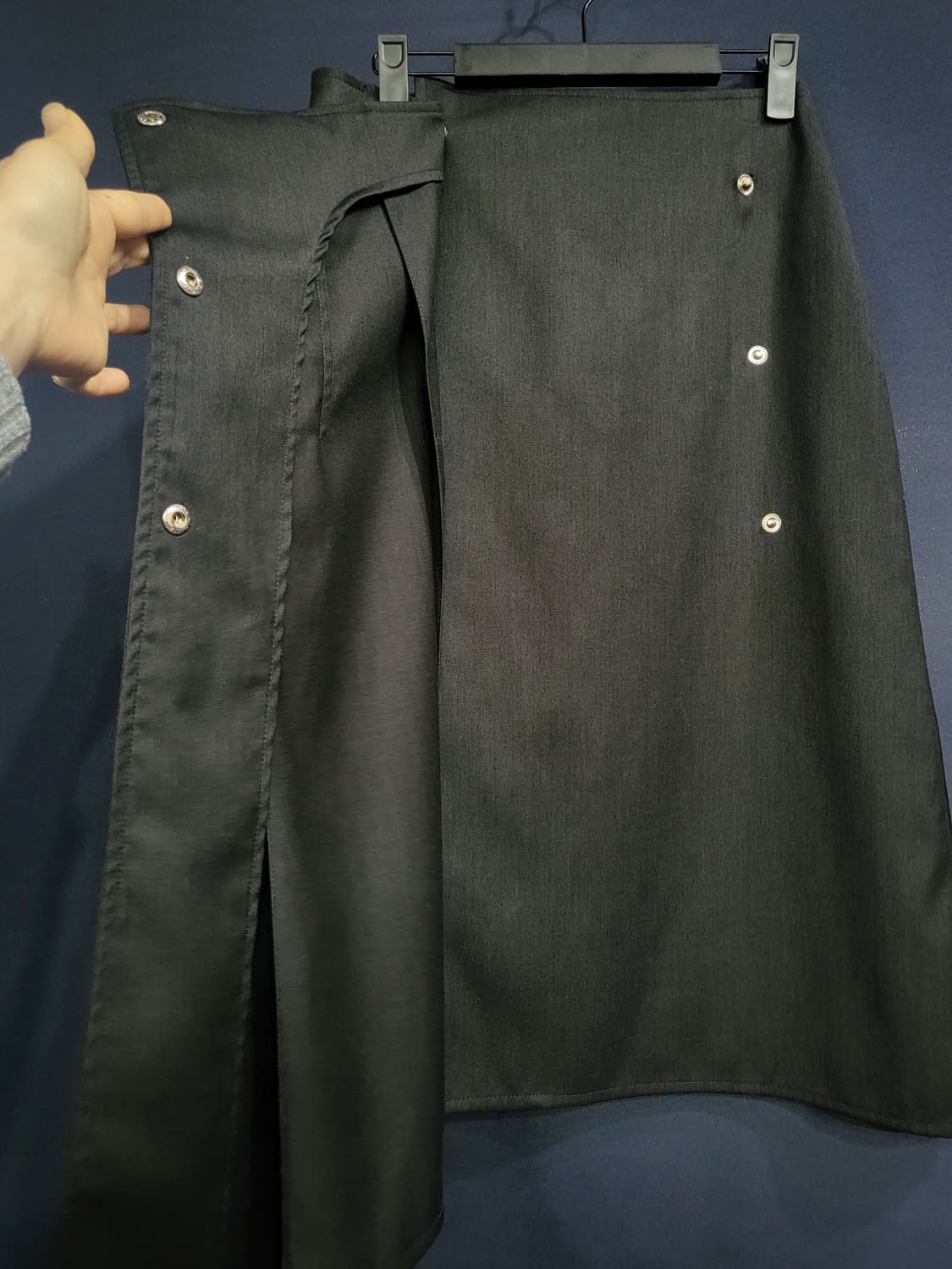 로우 클래식 랩 언발란스 스커트 상품이미지2