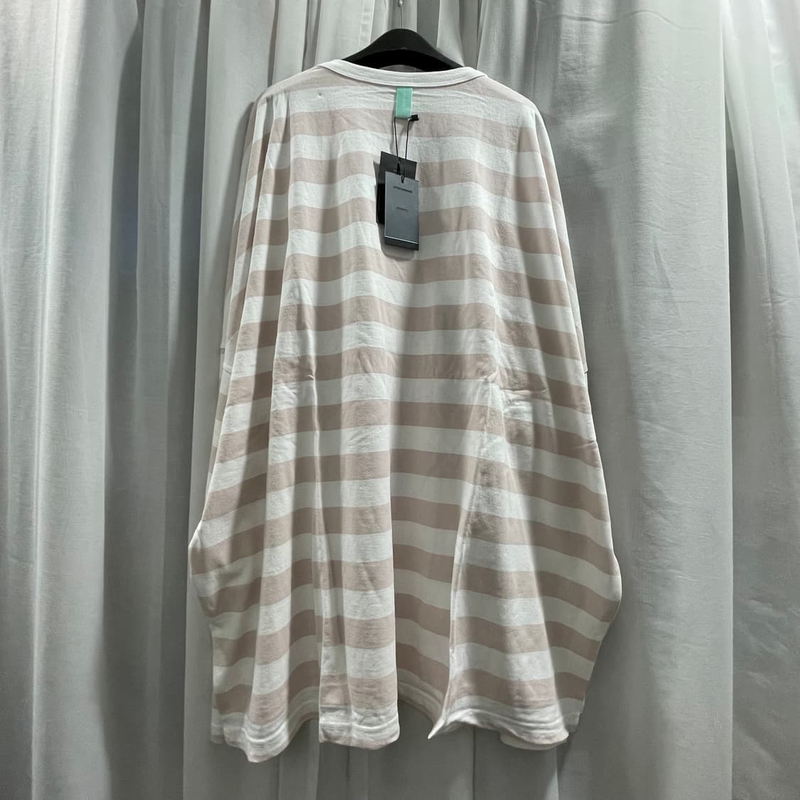 어텐션로우/ 오버핏 스트라이프 롱 슬리브 핑크/ 2 상품이미지2