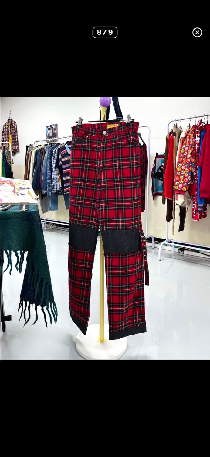 Bettys Blue 빈티지 본디지 스트랩 펑크 팬츠 상품이미지8