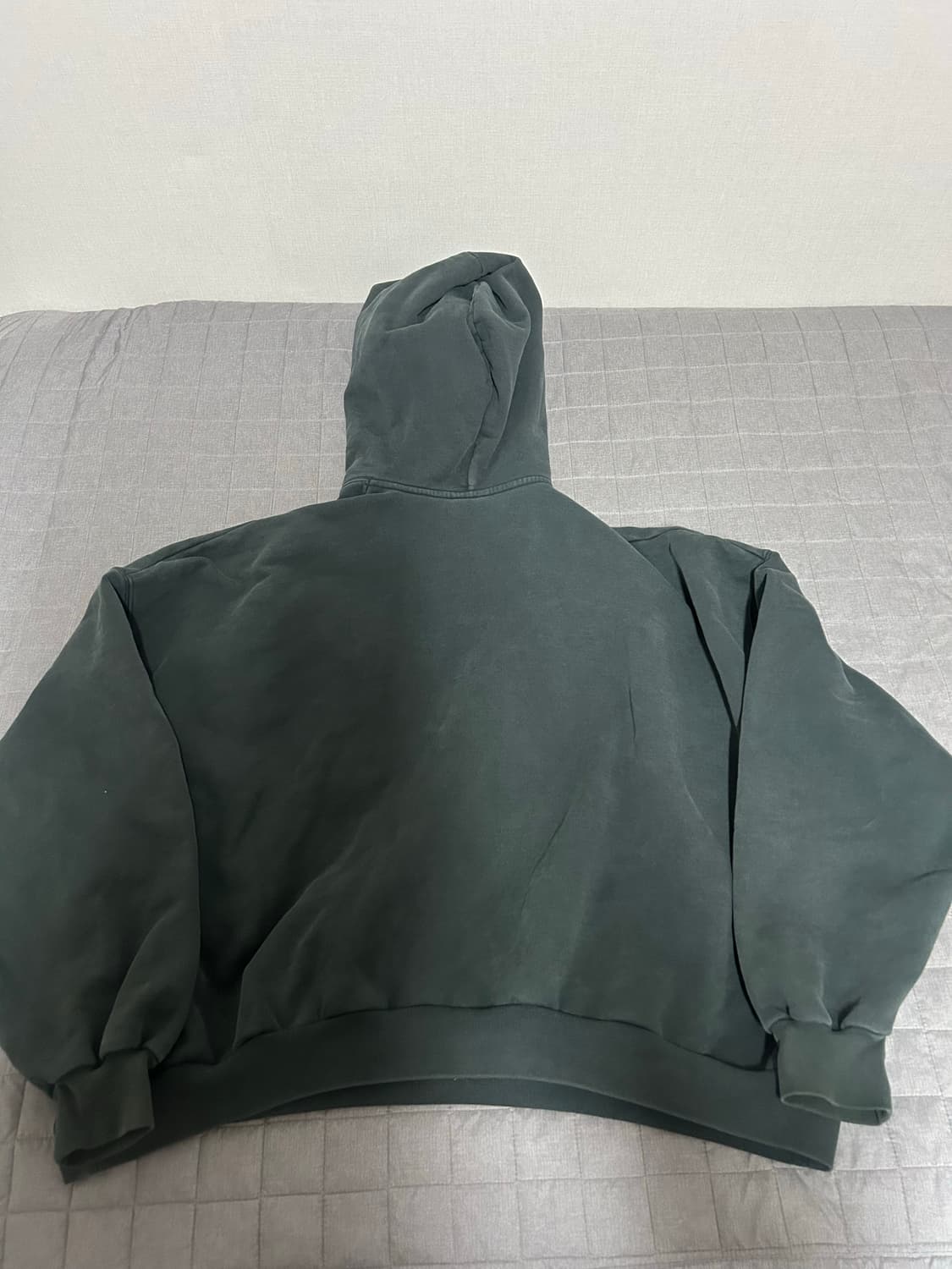 [2] 발렌시아가 아디다스 불꽃 로고 후드 티셔츠 다크그린 상품이미지2