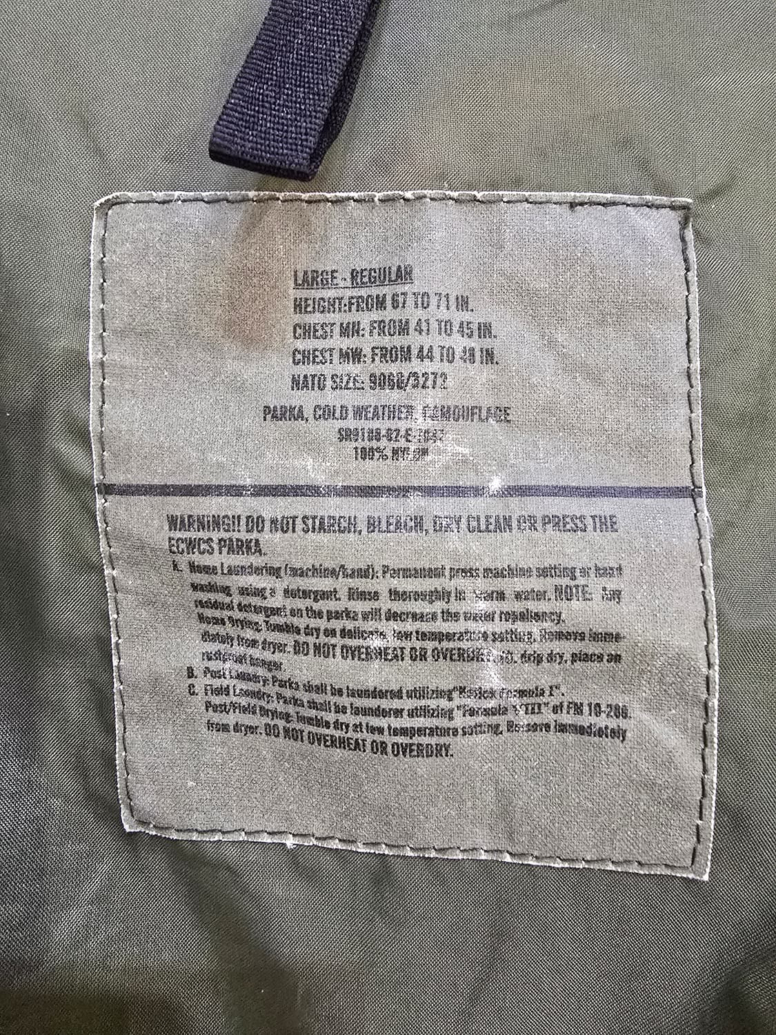 미군 ecwcs 고어텍스 L-R 상품이미지2