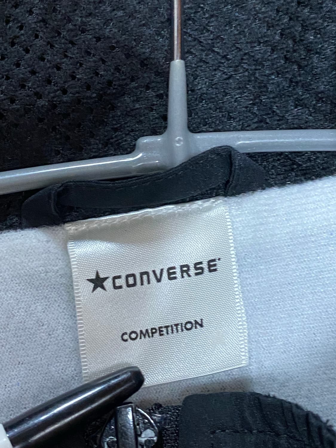 컨버스 COMPETITION 바람막이 점퍼 (블랙/화이트) 상품이미지6