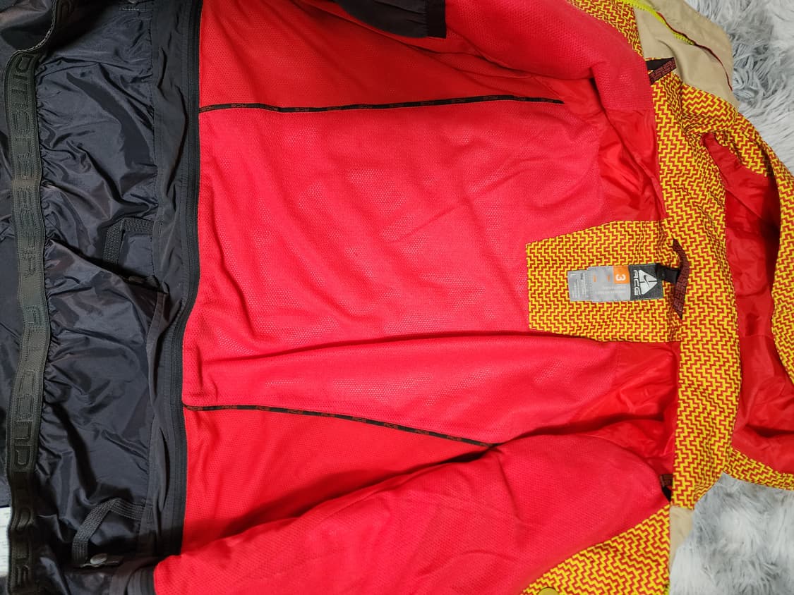 나이키 ACG 오렌지 패턴 후드 바람막이 보드복 상품이미지3