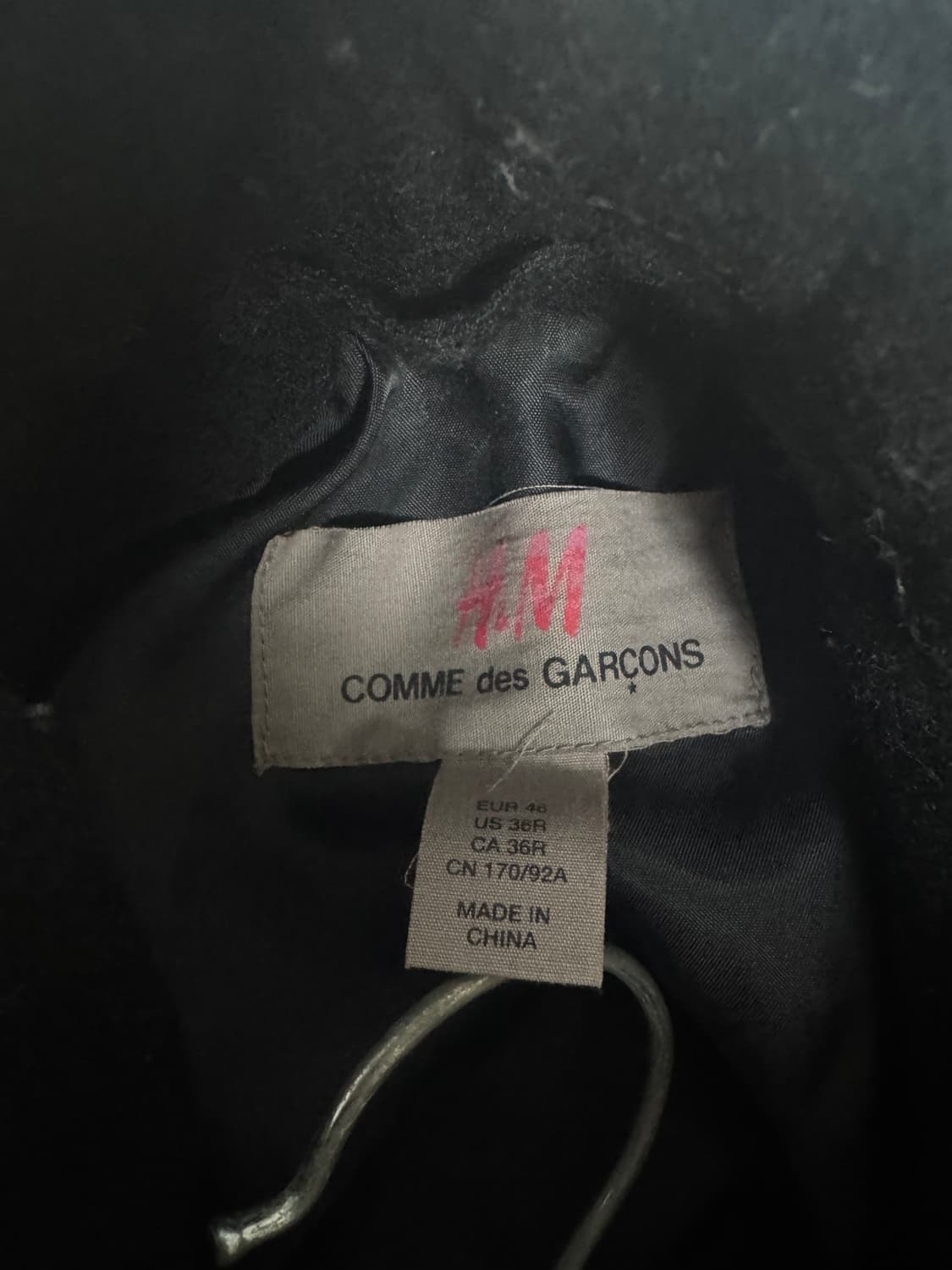 꼼데가르송 H&M 더플 코트 피코트 상품이미지3