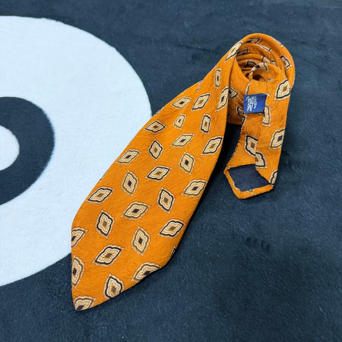 버버리 빈티지 실크 넥타이 (Orange) 상품이미지2