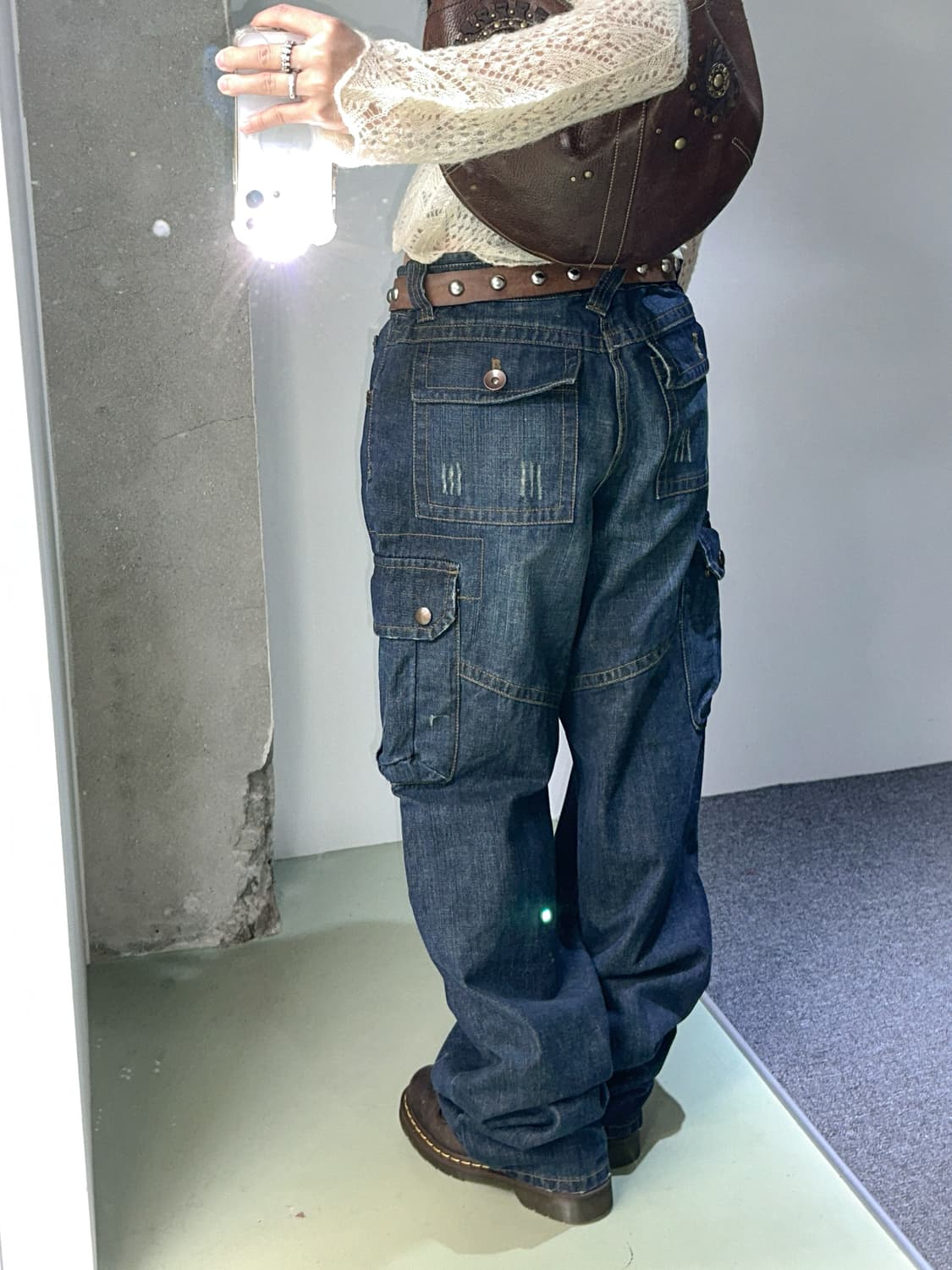 vintage denim cargo pants 상품이미지3