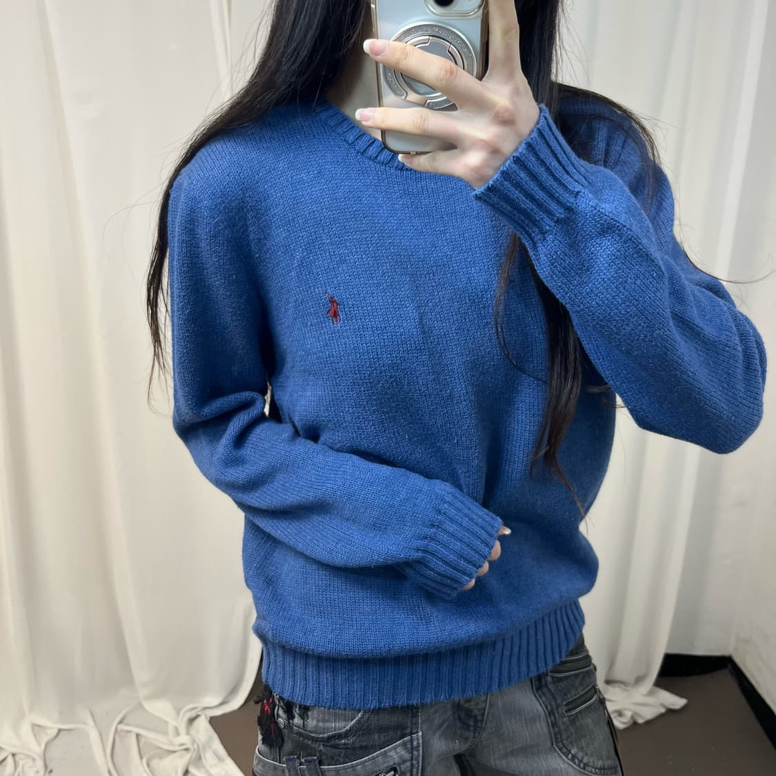 Polo Ralph Lauren blue knit 상품이미지3