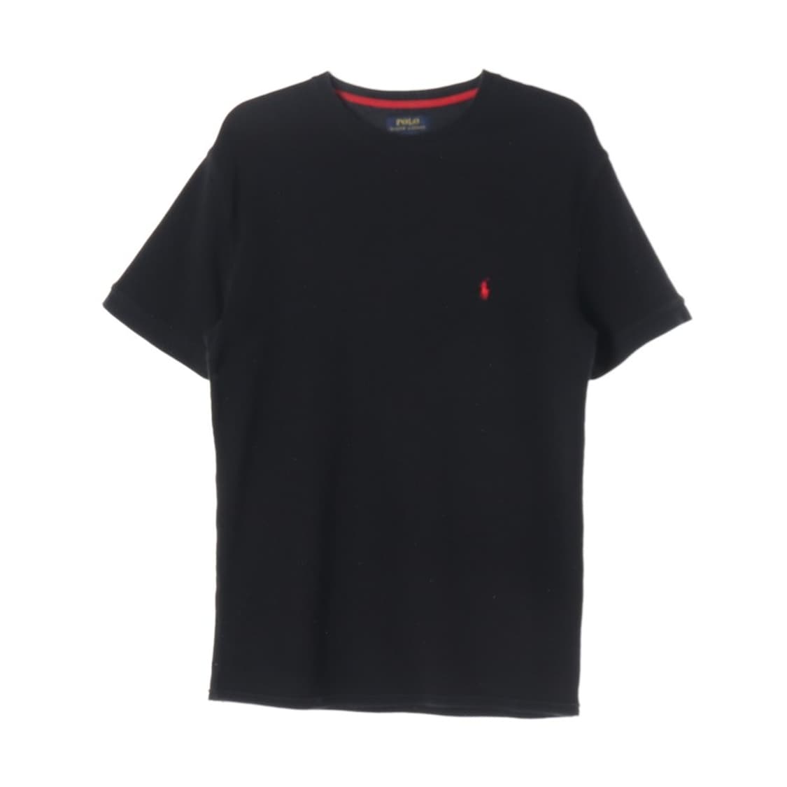 폴로 랄프로렌 블랙 와플 니트 반팔 티셔츠 XL 상품이미지1