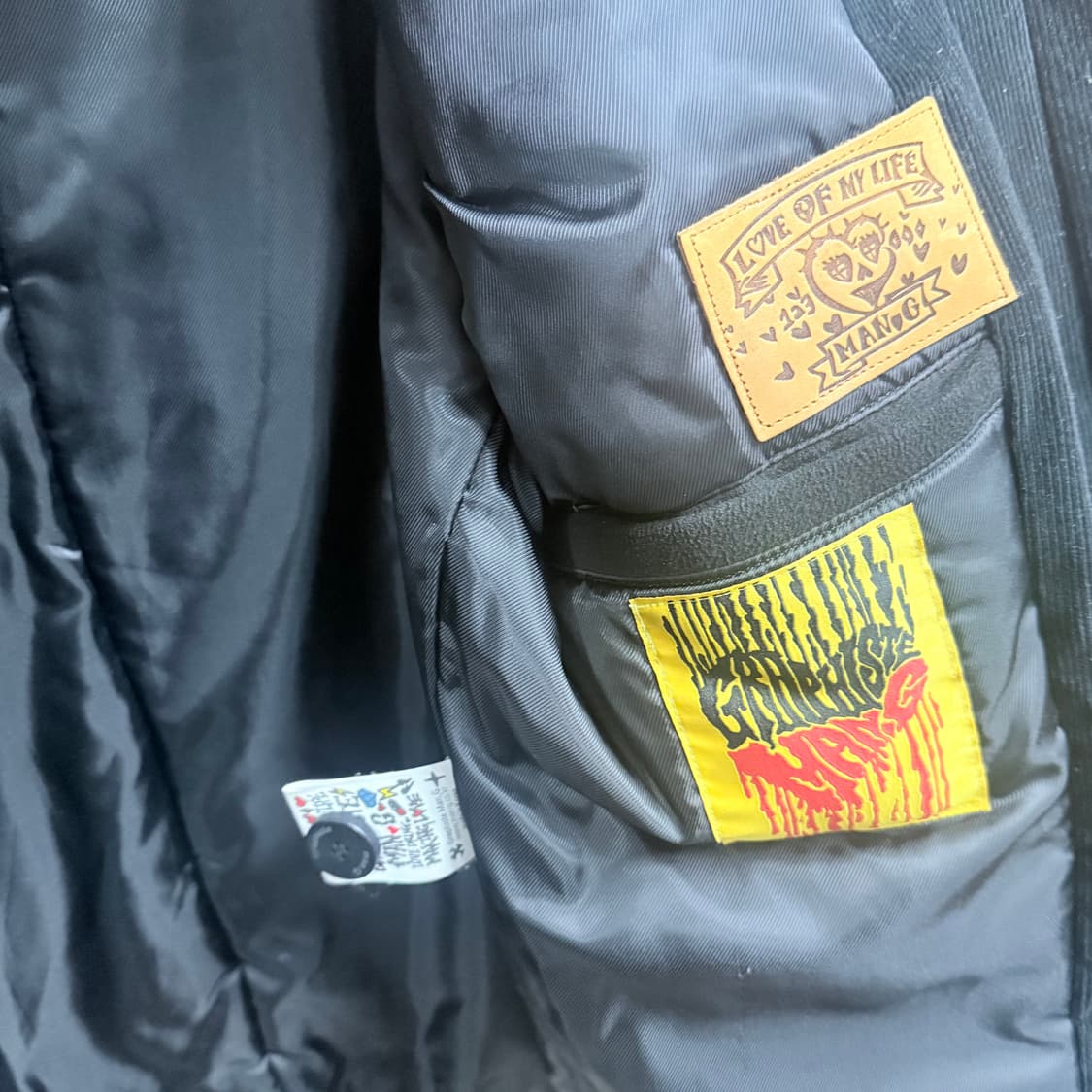 그라피스트 만지 자수 헤비 코트 os 상품이미지3