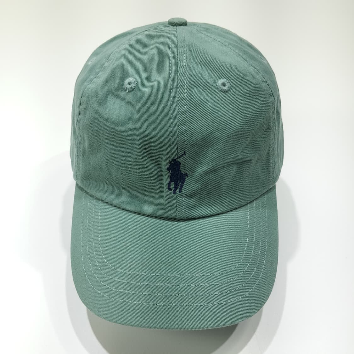 CL458 폴로 코튼 포니자수 민트그린 볼캡 모자 상품이미지3