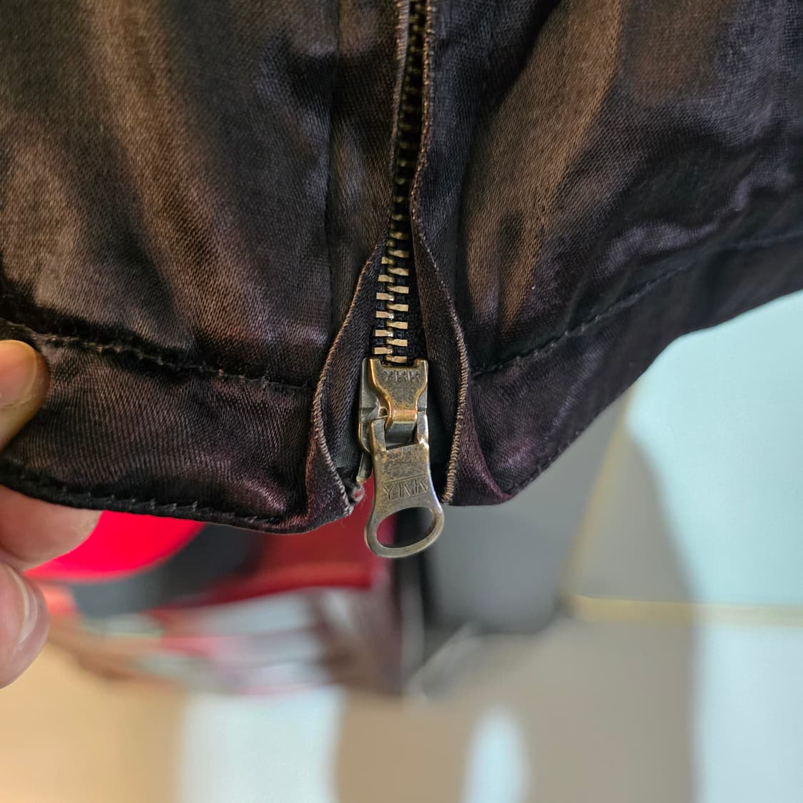 디아프바인 블랙힐즈 레오파드 안감 자켓 블랙 M 상품이미지5