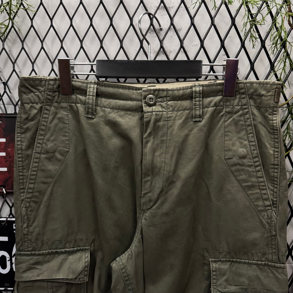 GAP 갭 밀리터리 카고 팬츠 사이드 포켓 포인트 카키 상품이미지3