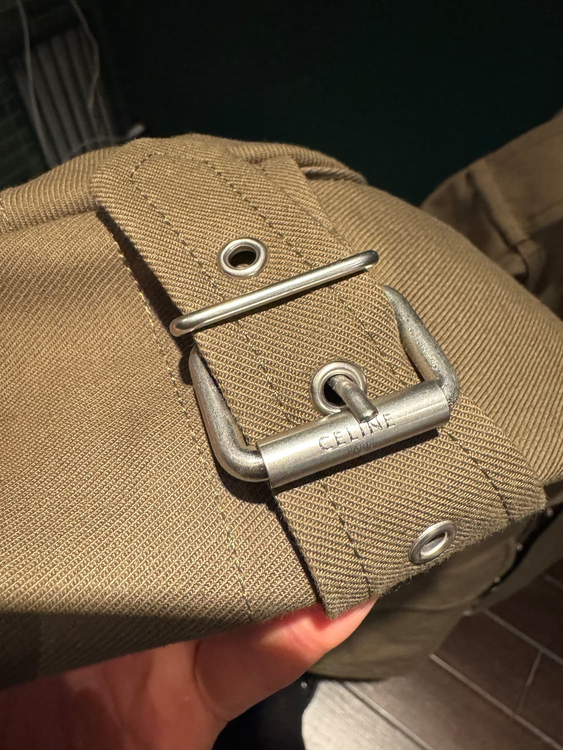 셀린느 야상코트 카키 19FW 에디슬리먼 크리스찬마클레이 36사이즈 상품이미지5