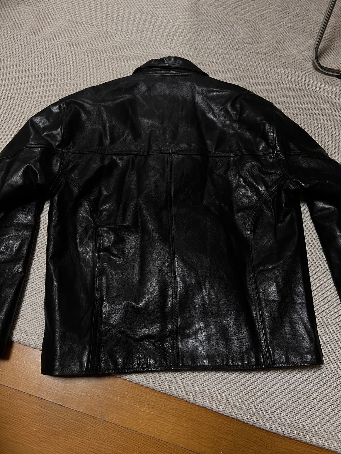 90s vintage leather jacket 상품이미지2
