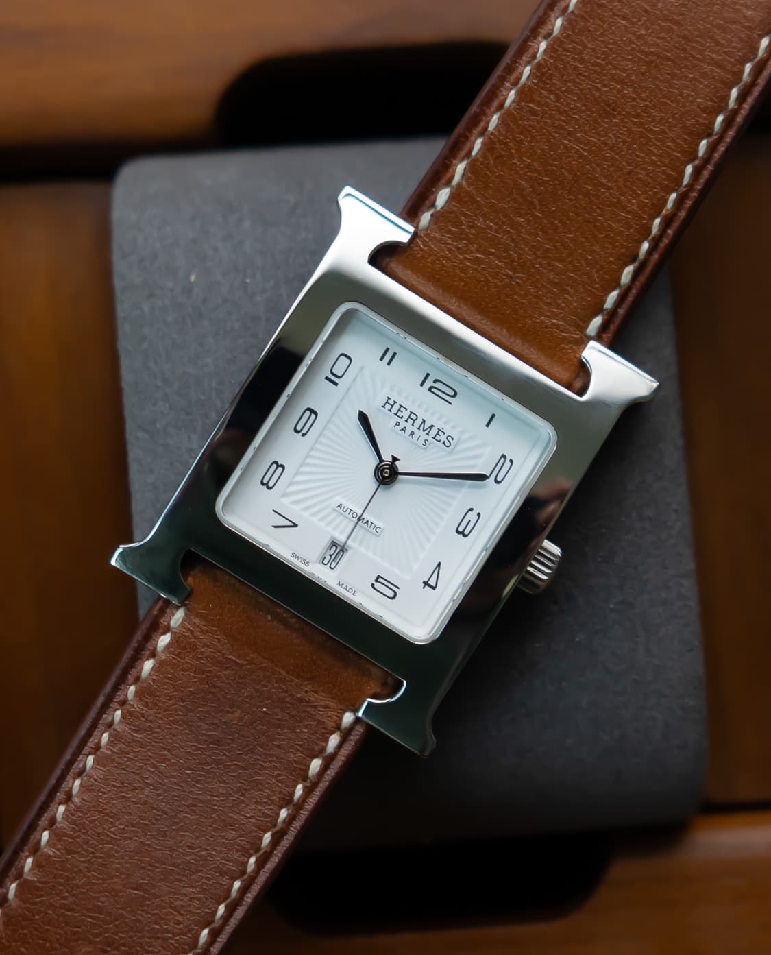 에르메스 H아워 미듐 MM 오토매틱 남여공용 시계 상품이미지1