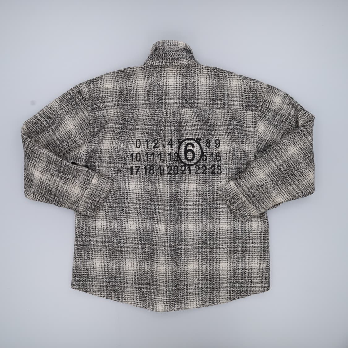 XL 빈티지 숫자 체크 셔츠 자켓 0403H1 상품이미지2
