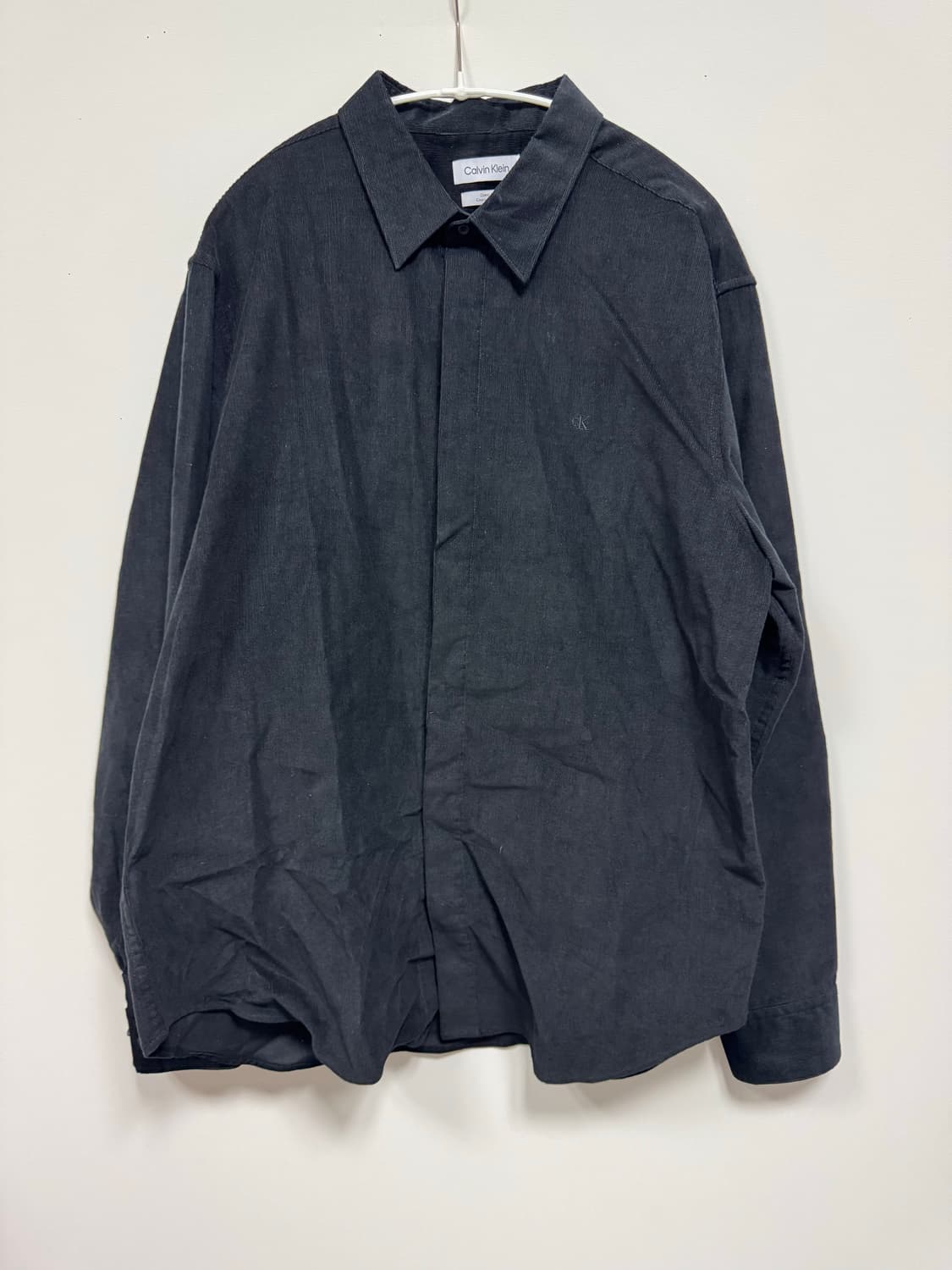캘빈 클라인 코듀로이 셔츠 블랙 L 사이즈 상품이미지1