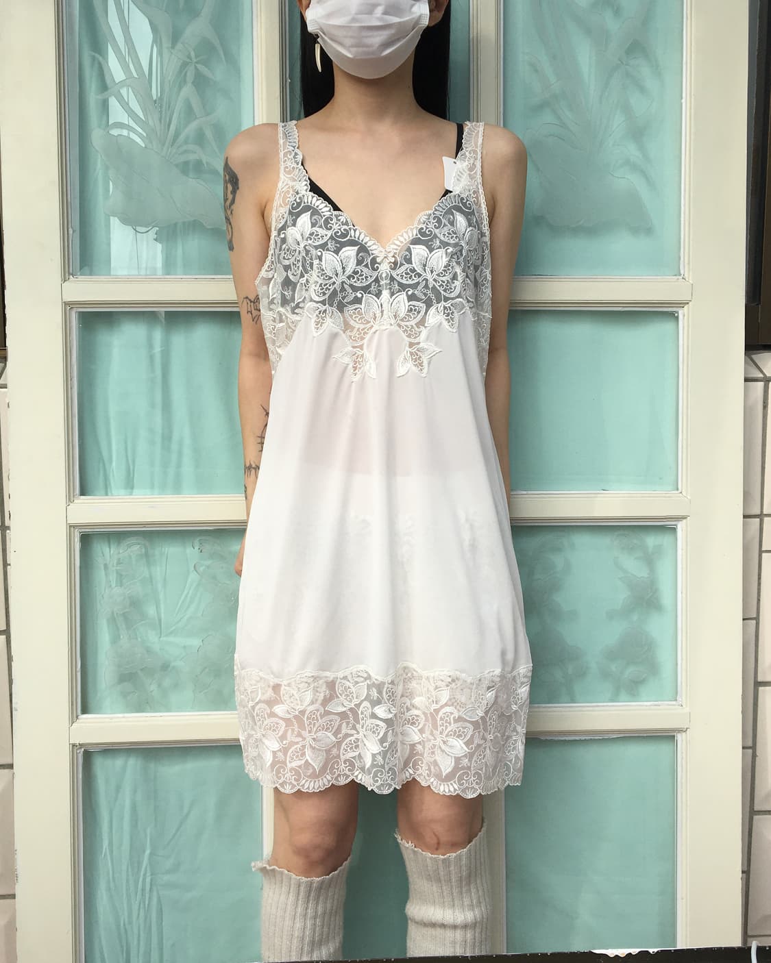 Lace point slip onepiece 상품이미지1