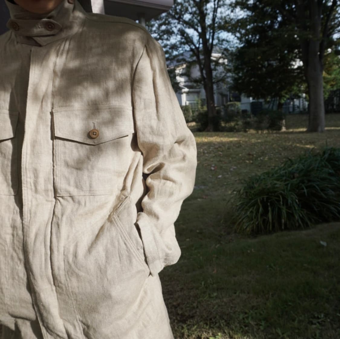 Yohji Yamamoto linen military jacket 상품이미지2