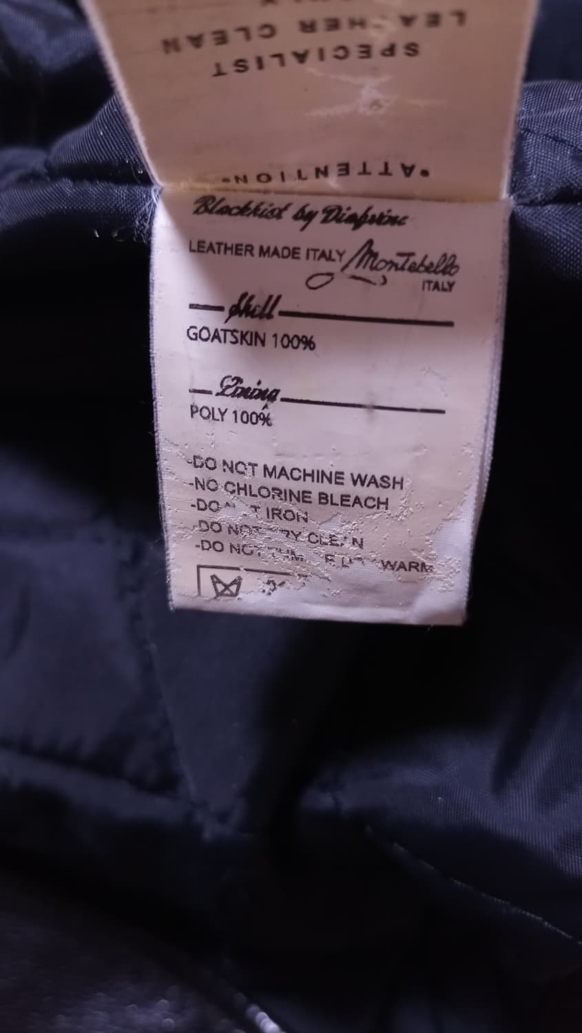 디아프바인X블랙키스트 가죽 라이더 자켓M 상품이미지5