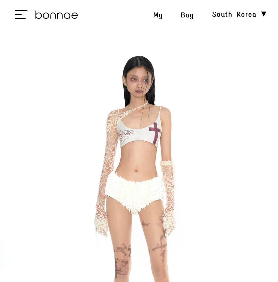 Bonnae 본네  그래픽 비키니 탑 1사이즈 상품이미지2