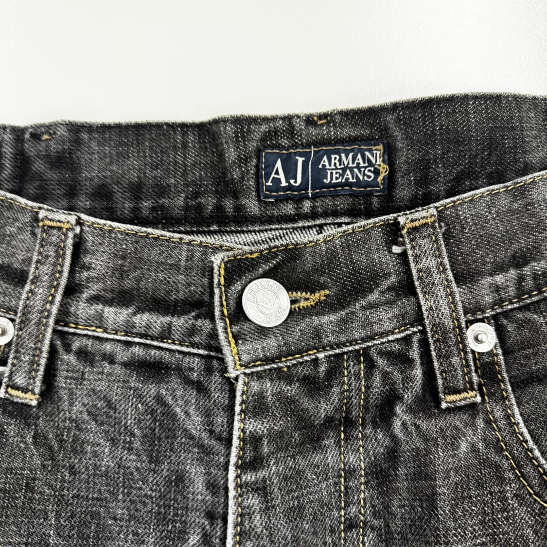 Armani Jeans Black Washed Denim Pants 상품이미지3