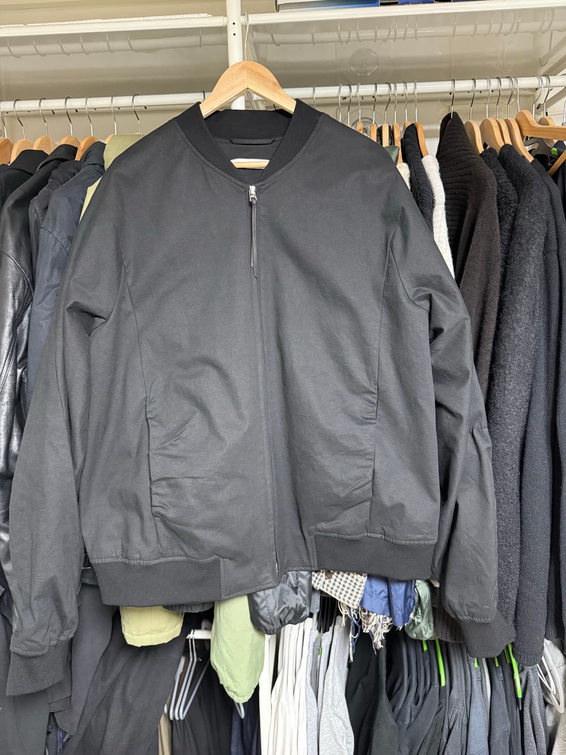 포스트아카이브 팩션 셔링 봄버 상품이미지2