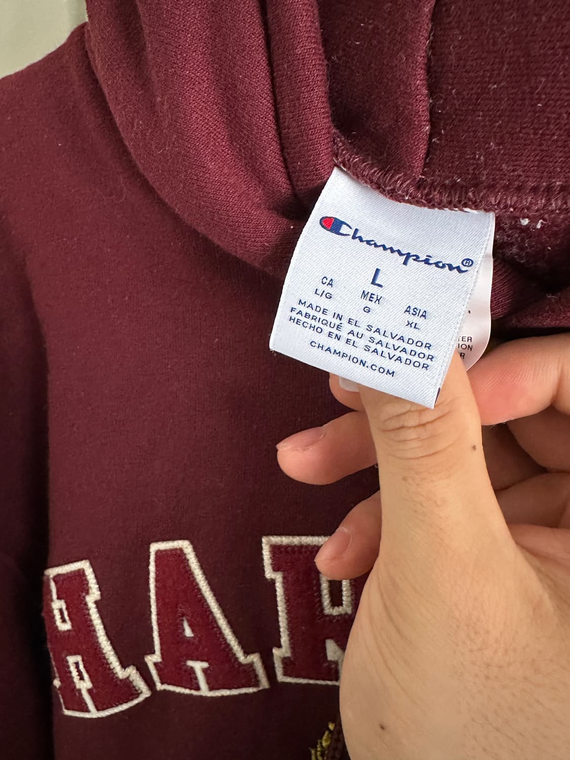 Champion Harvard University 후드 상품이미지4