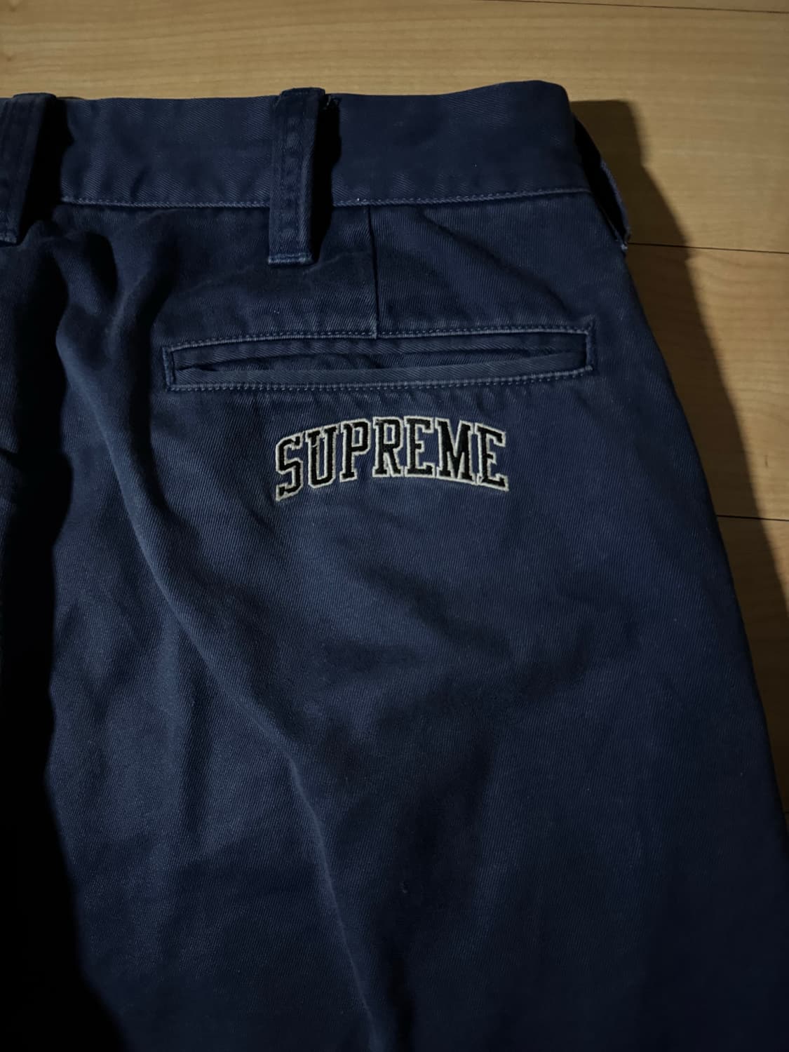 FW22 슈프림 치노팬츠 네이비 상품이미지3