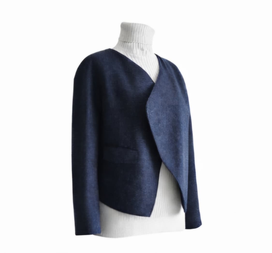 (80만원대)바네사브루노 아떼 노카라 크롭자켓 / 유니크 디자이너 자켓 상품이미지5