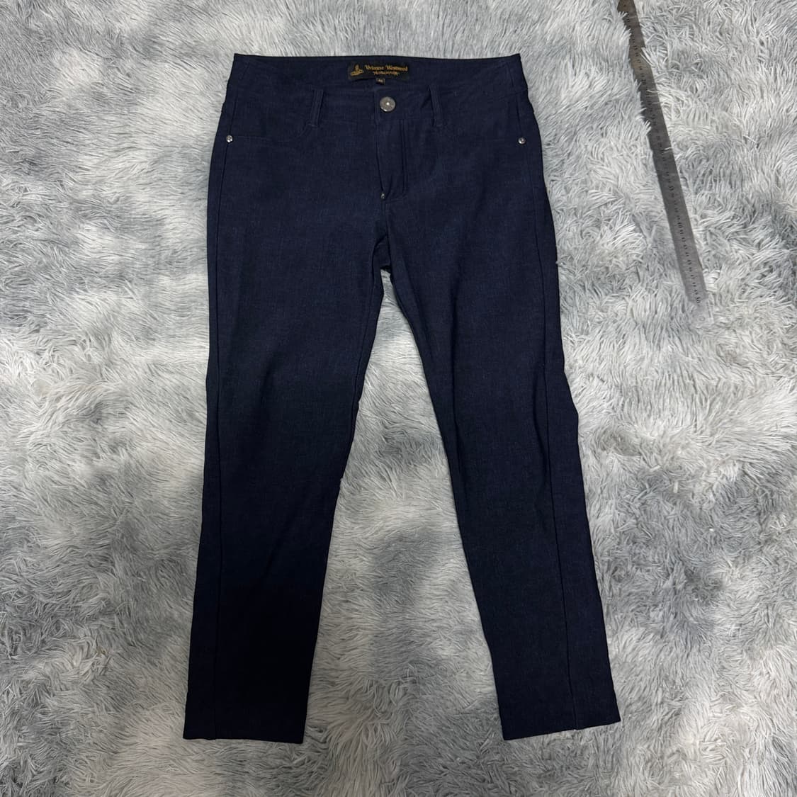 비비안웨스트우드 블랙라벨 여성슬랙스 40사이즈  총장 83 허리단면 38 상품이미지1