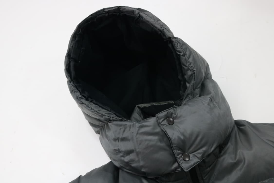 Gainer 게이너 빈티지 차콜 그레이 후드 다운 패딩 점퍼 상품이미지5