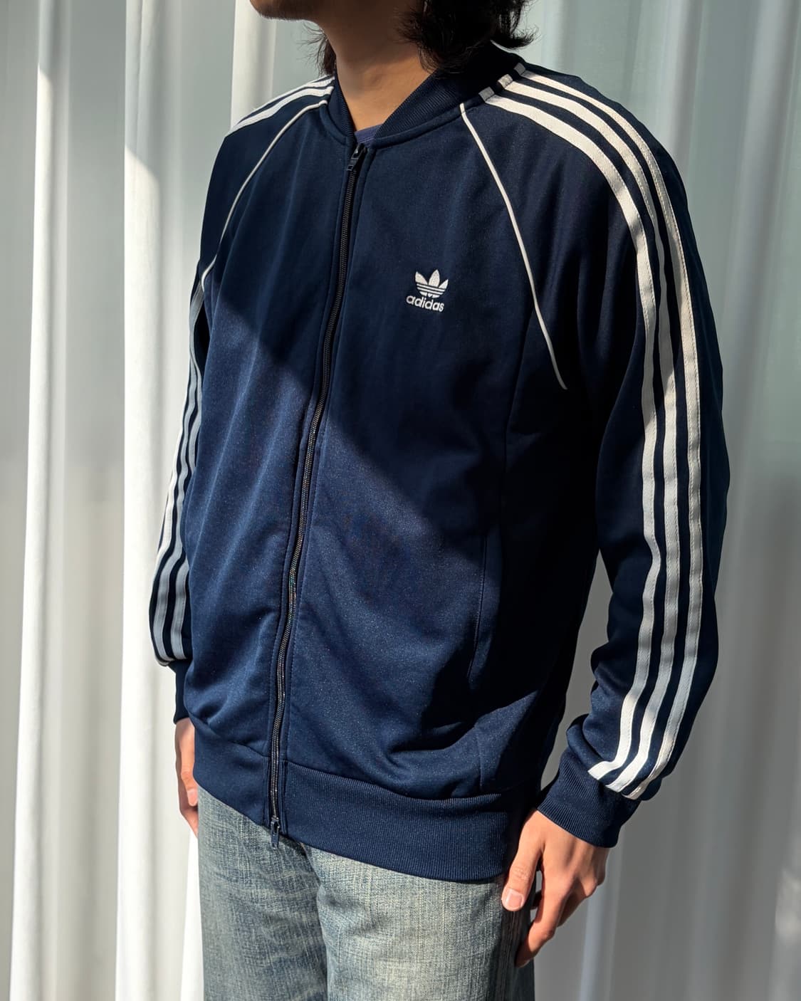 [XL]아디다스 트레포일 SST 네이비 트랙탑 져지 상품이미지2