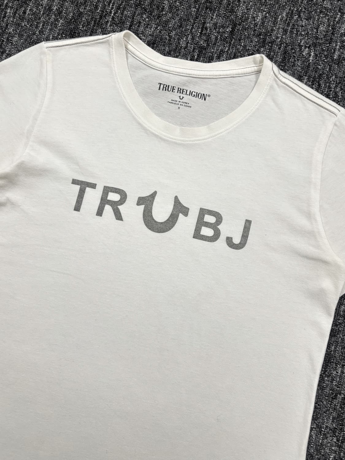 트루릴리전 화이트 프린트 반팔 상품이미지4