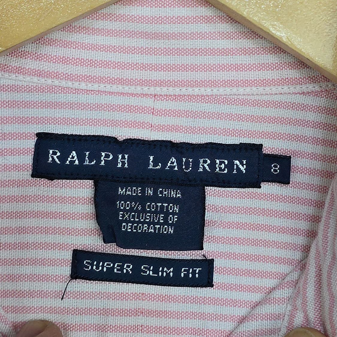 랄프로렌(Ralph Lauren) 여성용 스트라이프 셔츠 슬림핏 8 상품이미지5