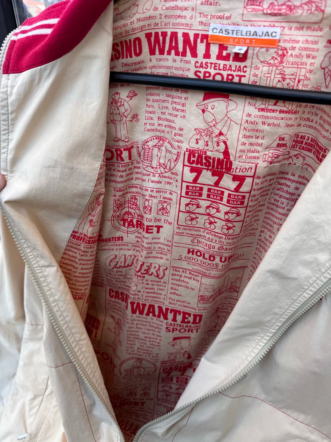 90s 카스텔바작 스포츠 팝아트 자켓  상품이미지4