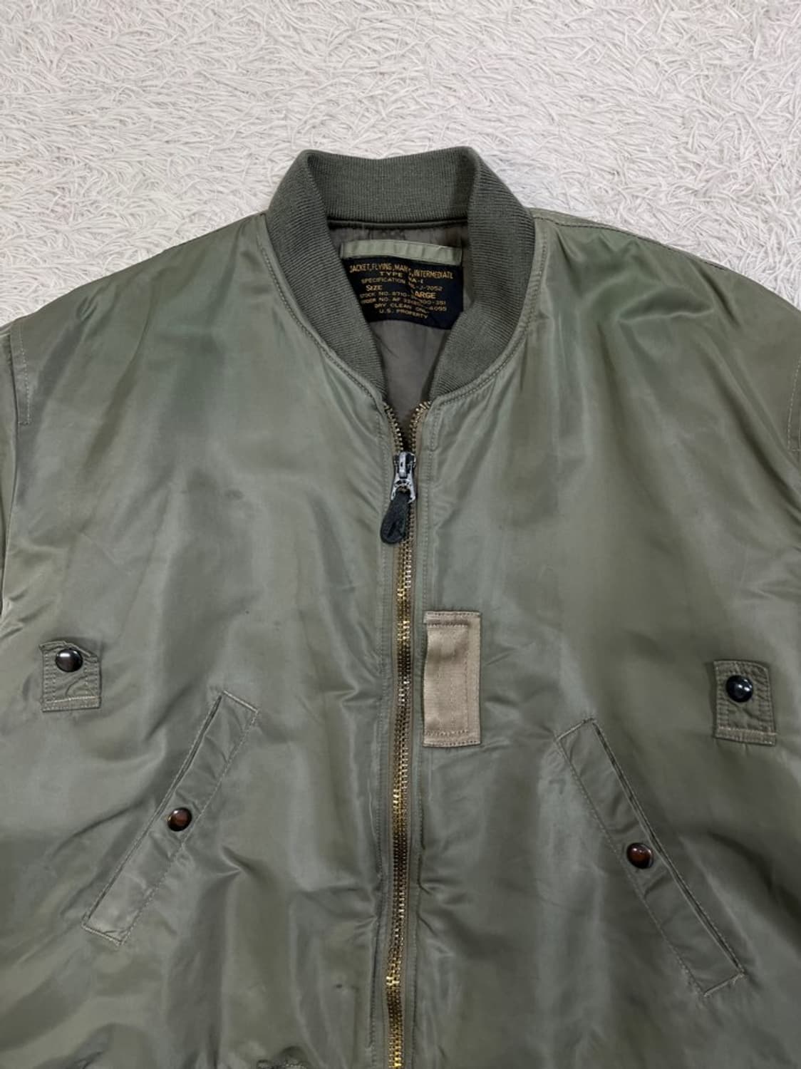 빈티지 MA-1 항공 점퍼/복각/#3337 상품이미지2