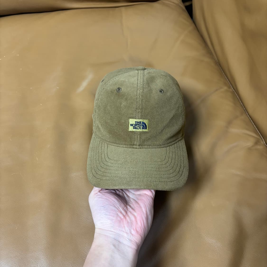 나나미카 노스페이스 퍼플라벨 6패널 볼캡 모자 코듀로이 탄 상품이미지2