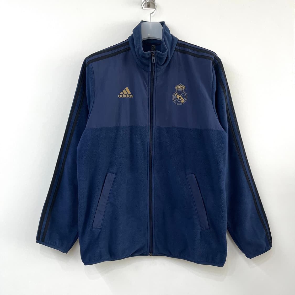 아디다스 레알 마드리드 네이비 플리스 후리스 자켓 상품이미지2