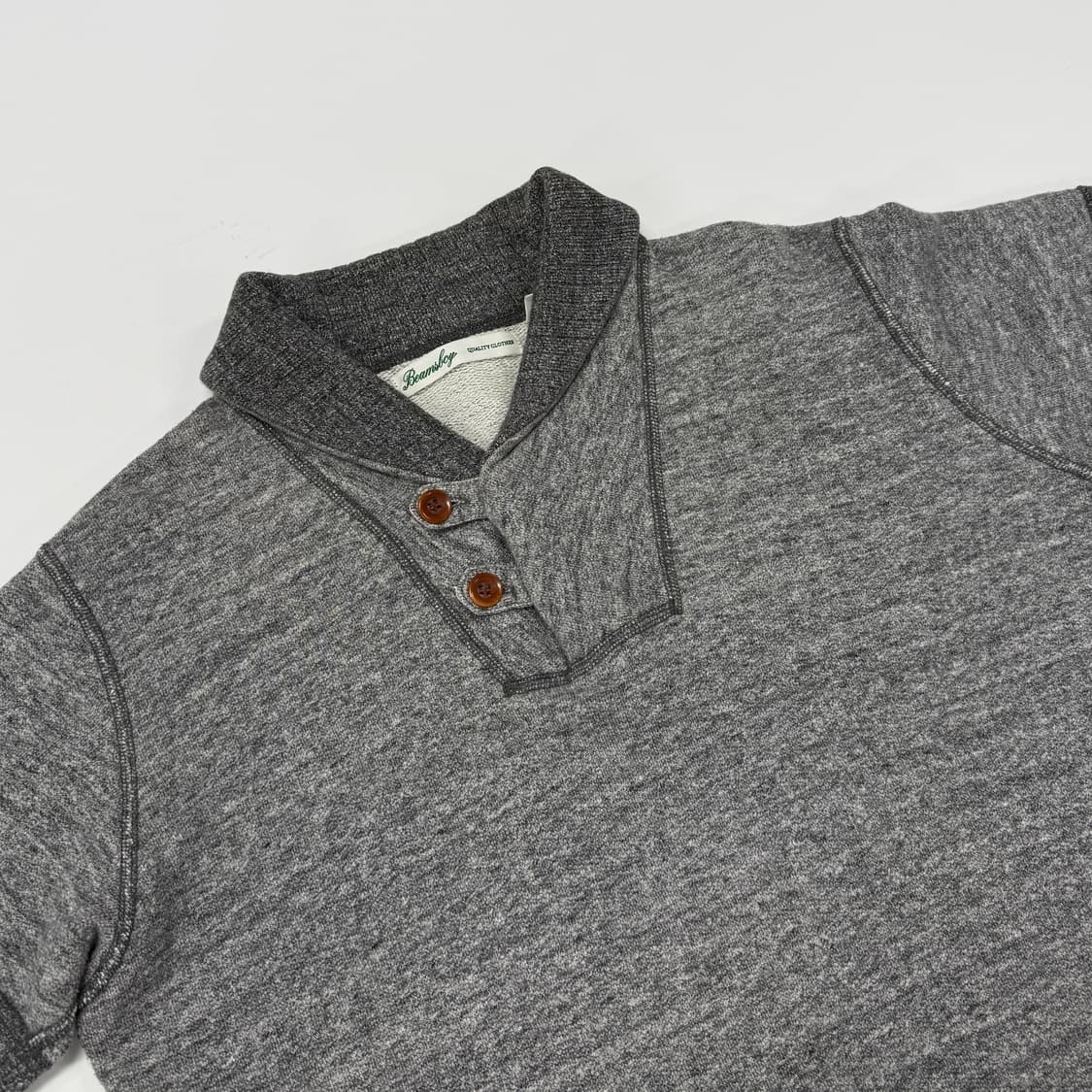 Beams Boy shawl collar sweatshirt 상품이미지4