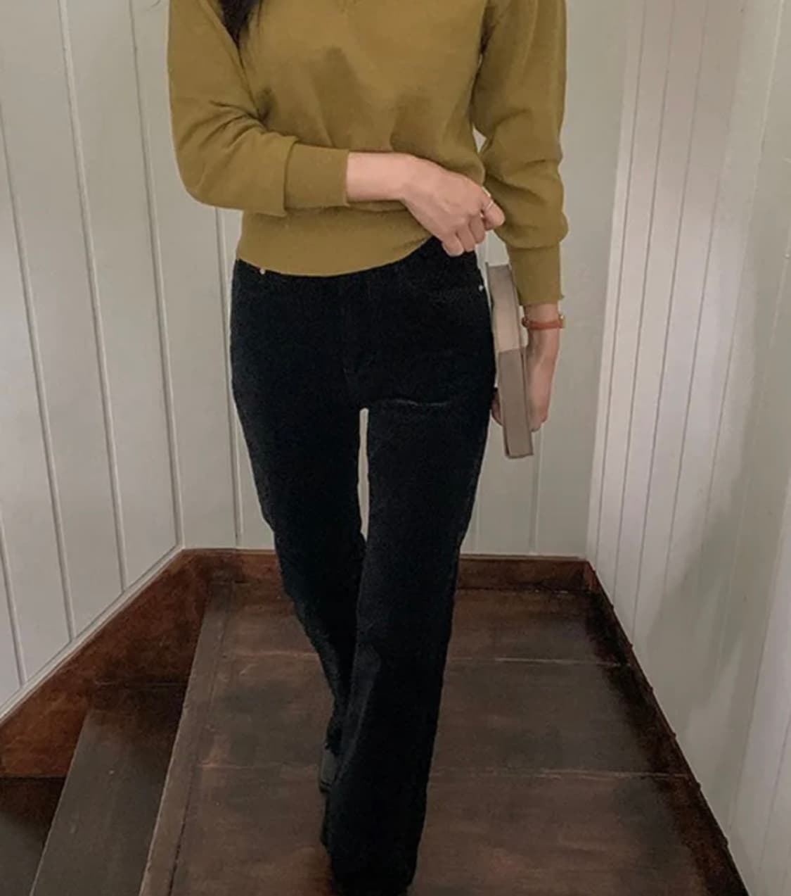 메이글 코듀로이 슬림 부츠컷 팬츠 상품이미지1