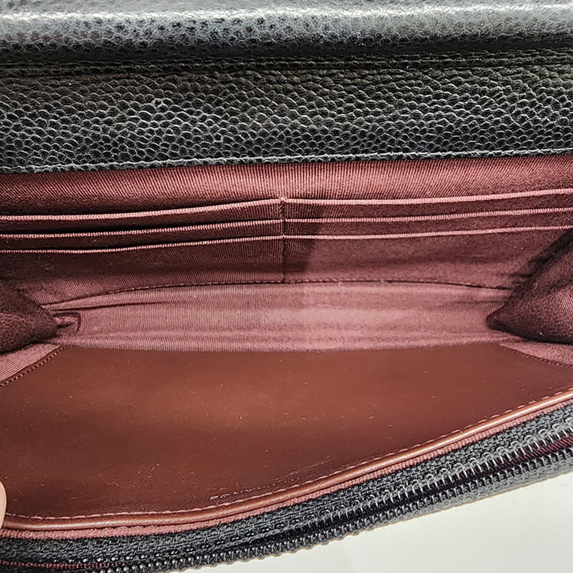 샤넬 WOC 캐비어 클래식 은장 블랙 #25 상품이미지8