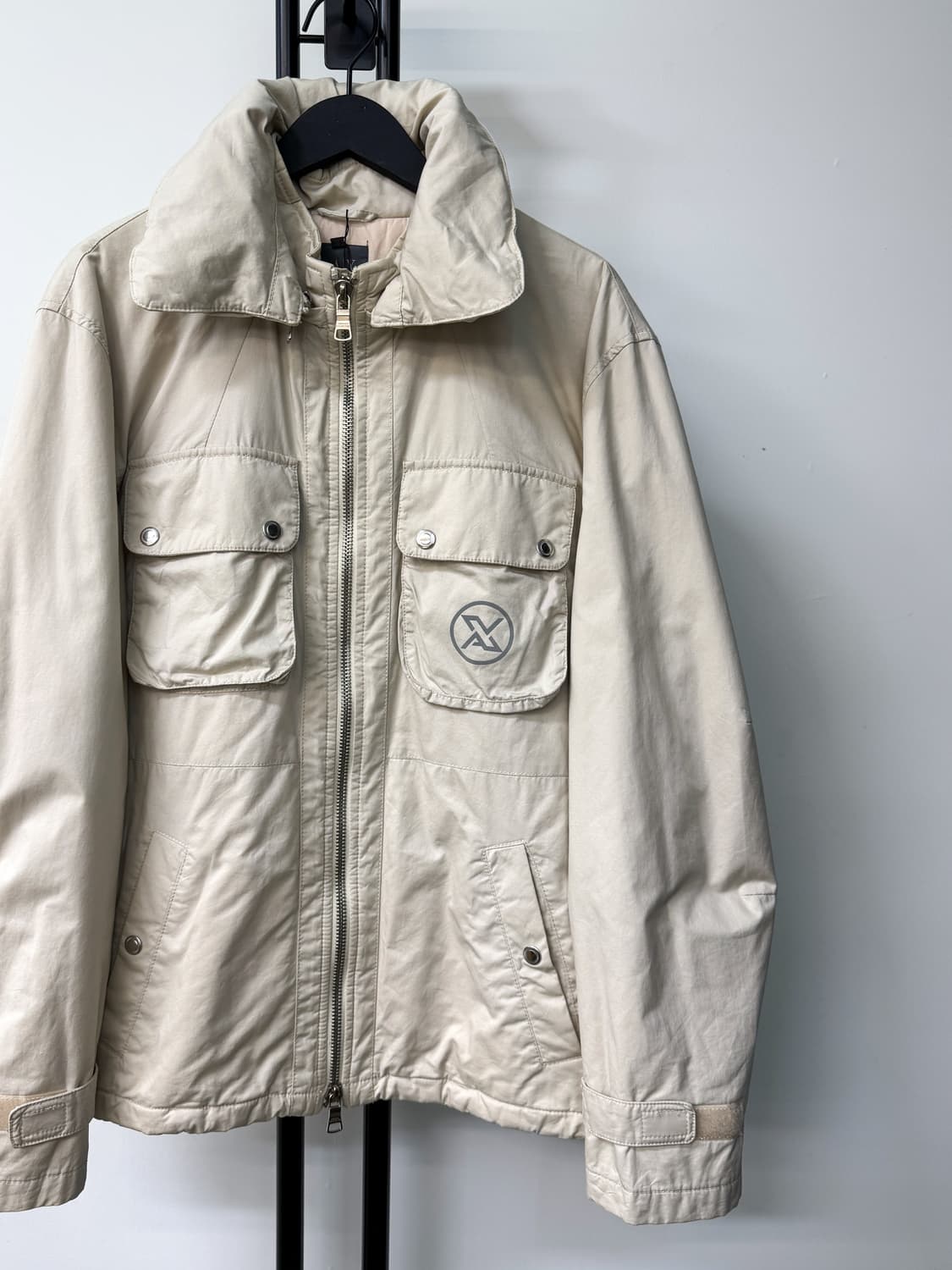 아르마니 익스체인지 AX 리플렉티브 로고 후드 파카 상품이미지2