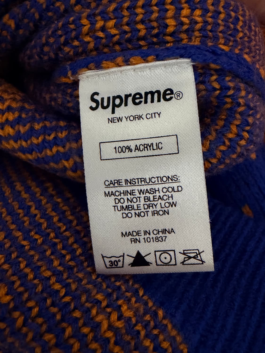 슈프림 뉴욕 니트 (XL) 상품이미지4