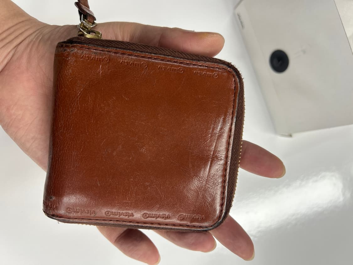 VISVIM 비즈빔 버건디브라운 바이폴드 소가죽 지갑 상품이미지4