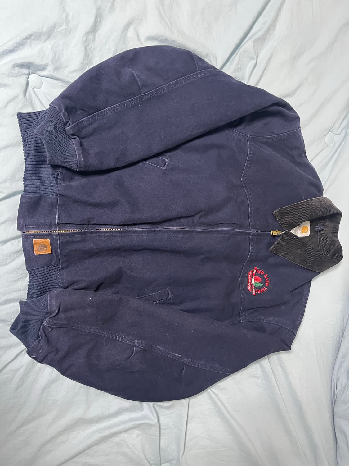 칼하트 산타페자켓 네이비 자수 L 상품이미지1